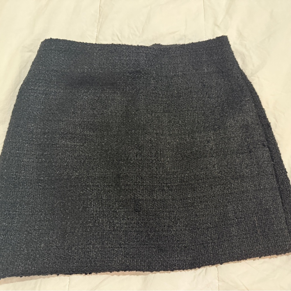 Black Textured Skirt- only wore once